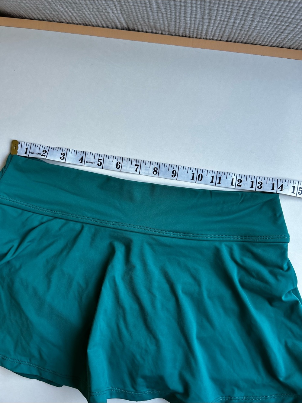 Anne Cole Bikini SET Halter Top Skirt Bottom Teal Green Size Large - Picture 13 of 14